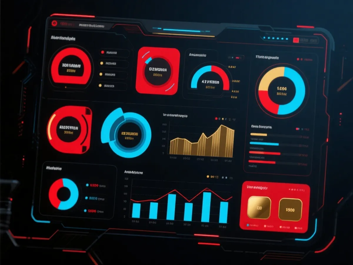 幸运飞艇滚球数据看板示意